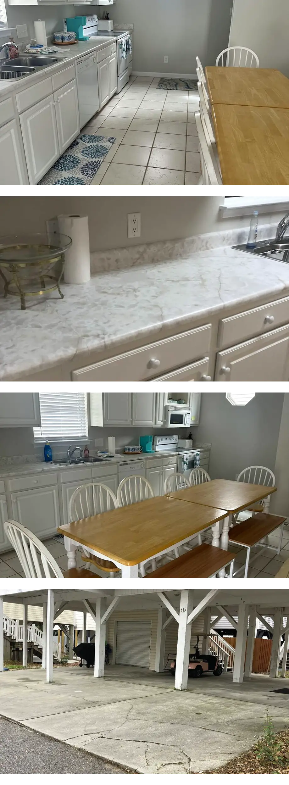 4 bd/ 4 ba Home in Ocean Lake. Golf Cart...