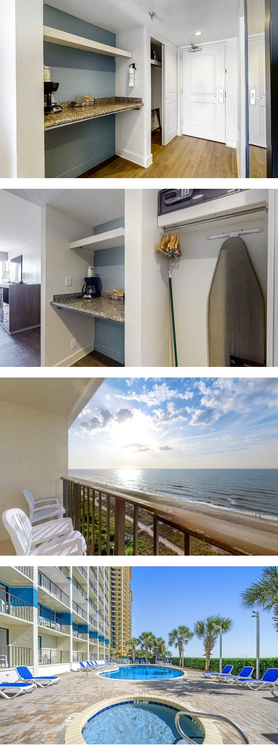 10th-floor oceanfront studio with pool, ...
