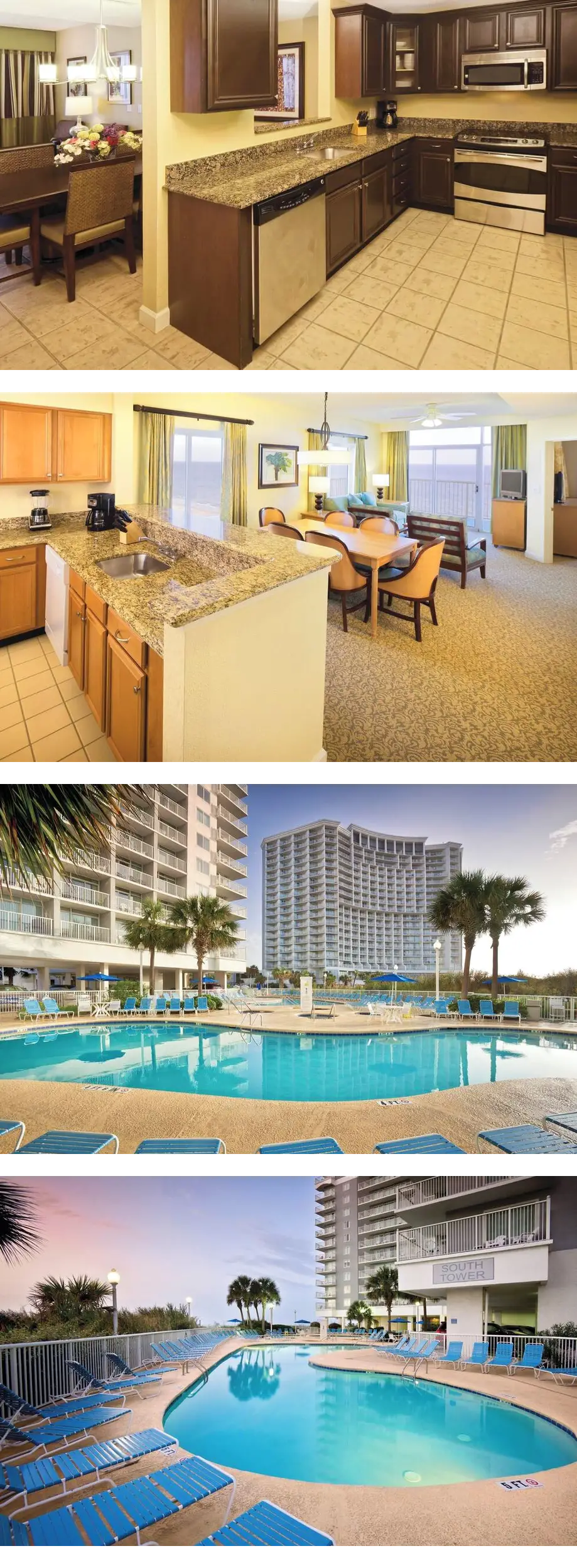 Wyndham SeaWatch | Four 2BR/2BA Suites