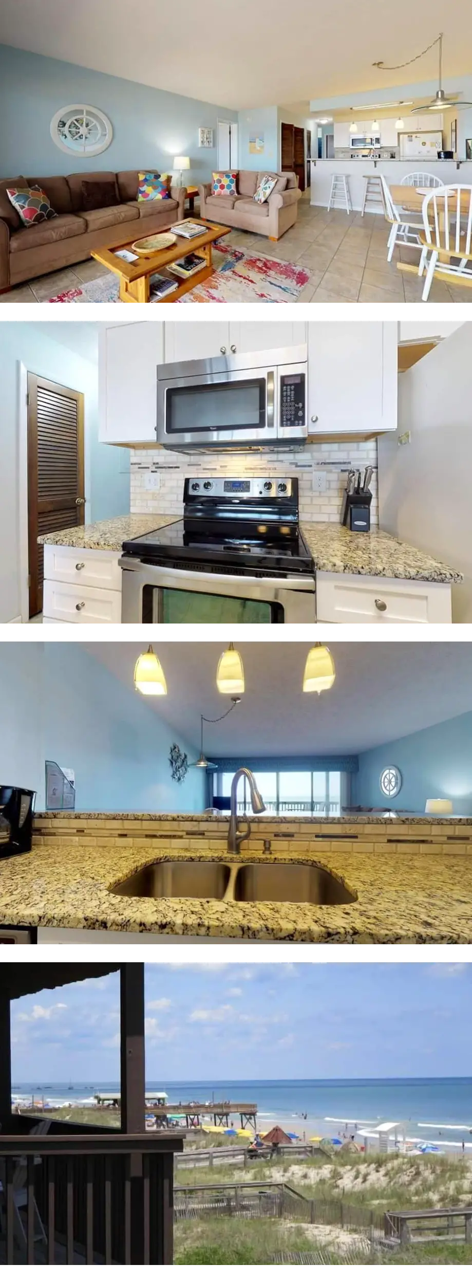 Sea Colony 15A-2nd Level Oceanfront 2 Be...