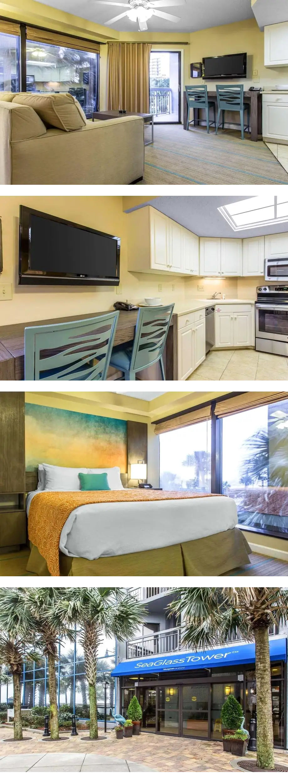 Oceanfront 1BR Deluxe at SeaGlass Tower ...